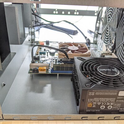 Inverted PSU because of airflow.